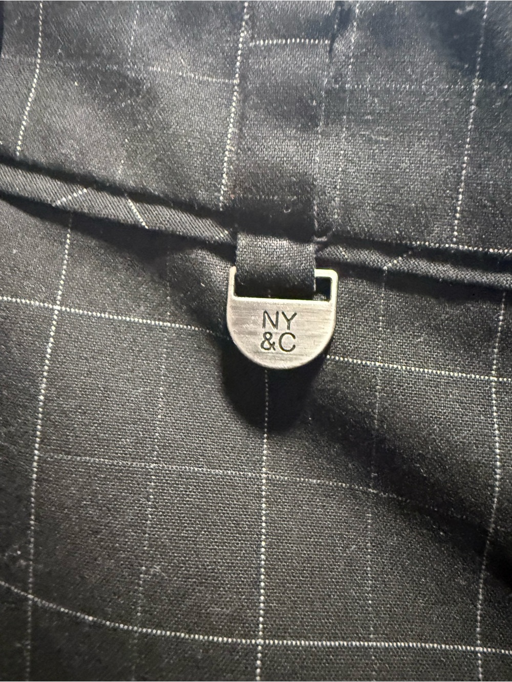 NY&C Black Windowpane slacks